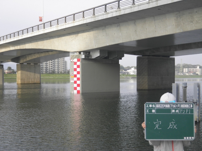 国道220号橘橋下りA1・P1耐震補強工事