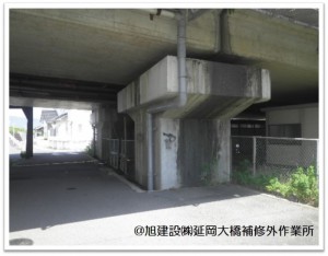 延岡大橋 ＲＣ巻き立て着工前