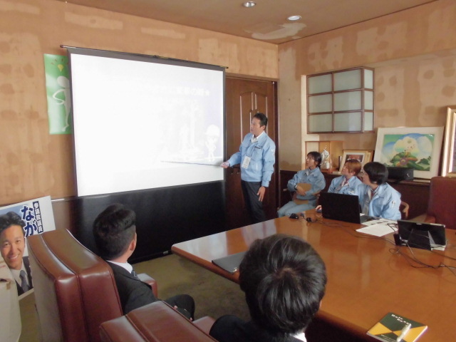 宮崎大学地域学部の学生が企業訪問に来ました!(H29.11.10)