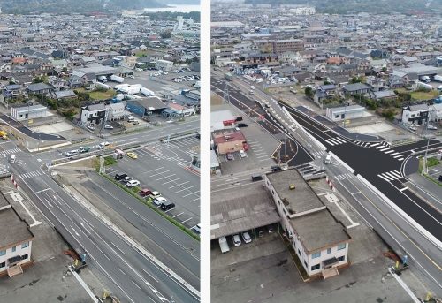 宮崎10号　財光寺中の原南地区舗装工事