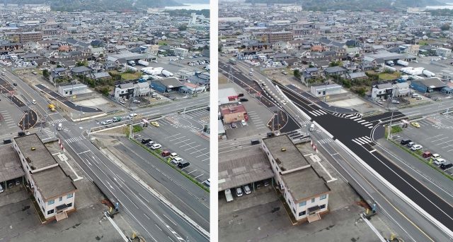宮崎10号 財光寺中の原南地区舗装工事
