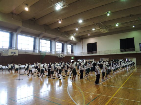 トイレ掃除に学ぶ出前授業 富島中学校１年生編