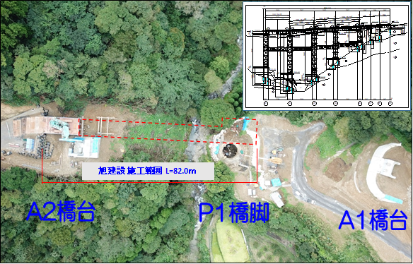 乙女大橋仮桟橋工事
