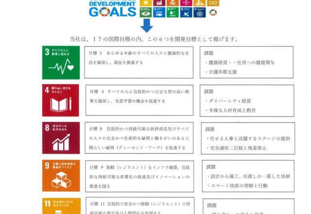 旭建設が取り組むSDGs