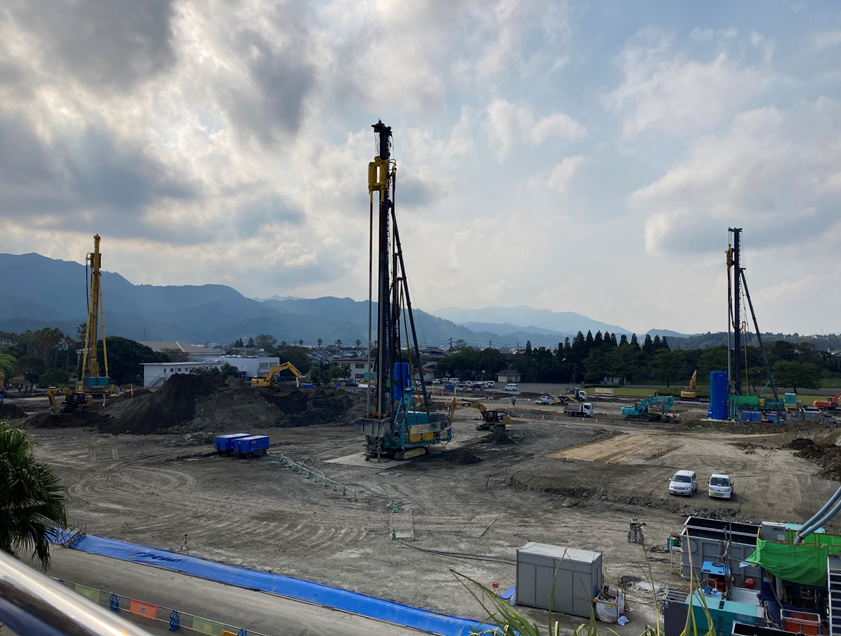 宮崎総合運動公園盛土高台地盤改良工事