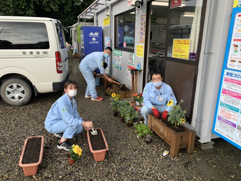 みやざき花いっぱいプロジェクト2020～工事現場に花を飾ろう～