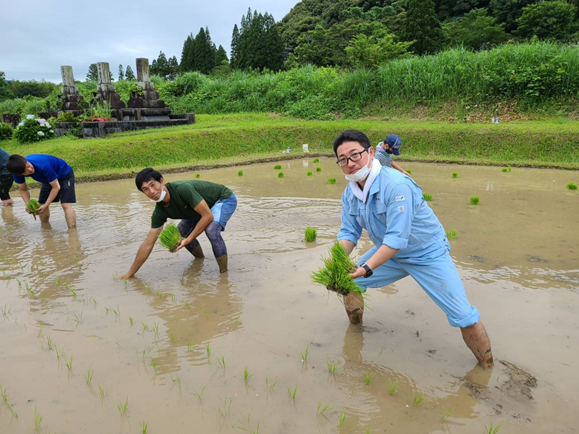 東郷水田の田植えを行いました！（2021年6月21日）