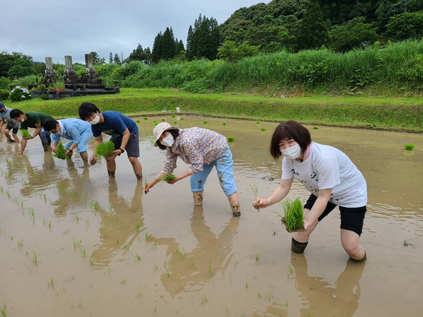 東郷水田の田植えを行いました！（2021年6月21日）