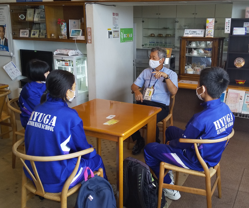 日向中学校の生徒さんが職場体験!
