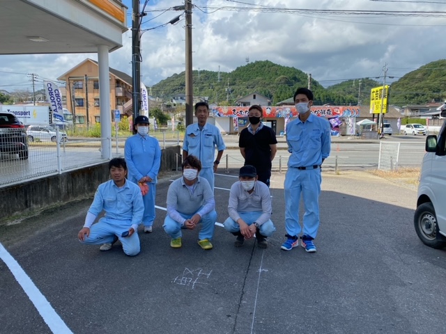 倉庫駐車場ライン引き