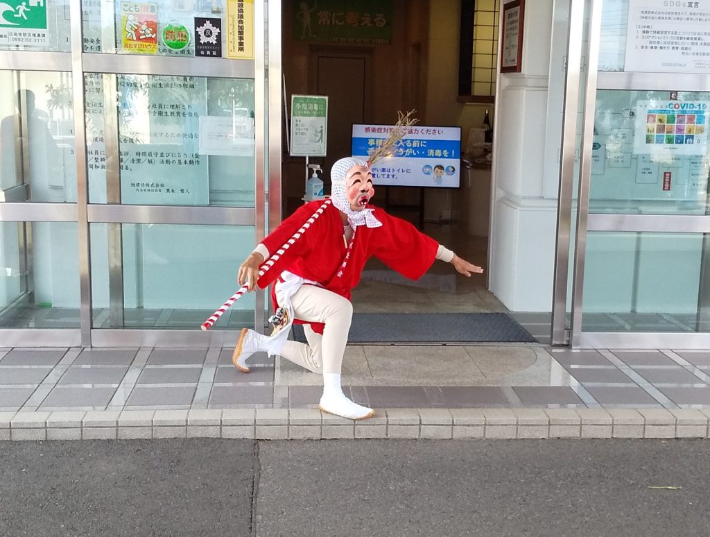 厄払いひょっとこ踊り