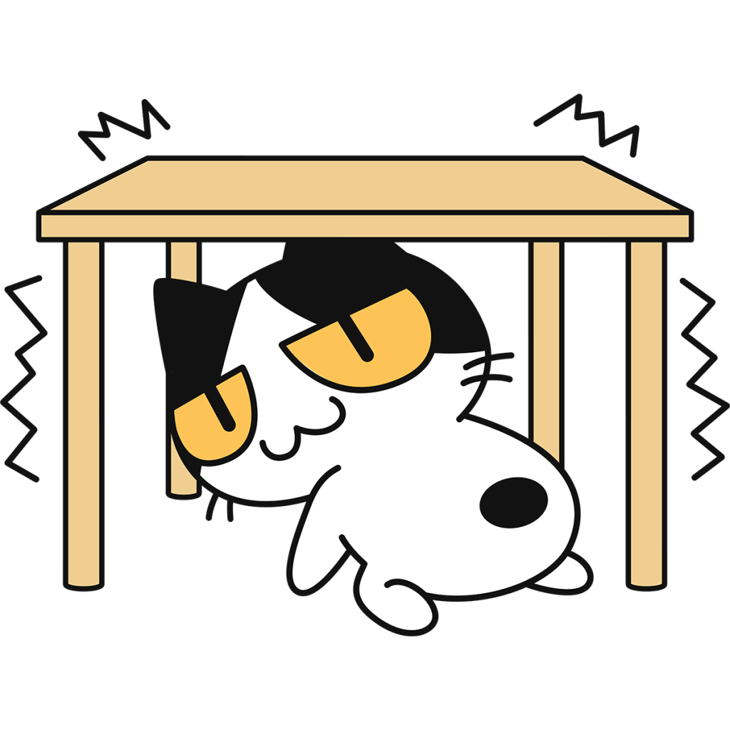 怖かった~地震