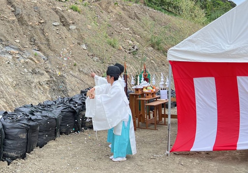 磯平法面 安全祈願祭