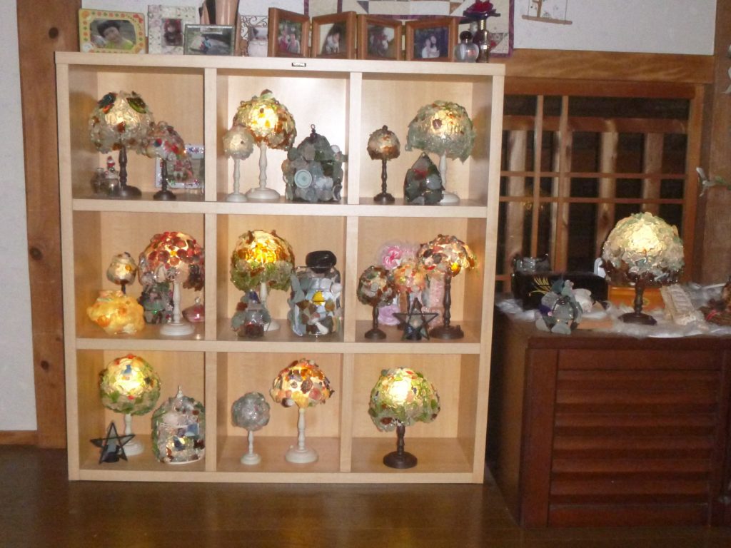 趣味の「シーグラス作品展」