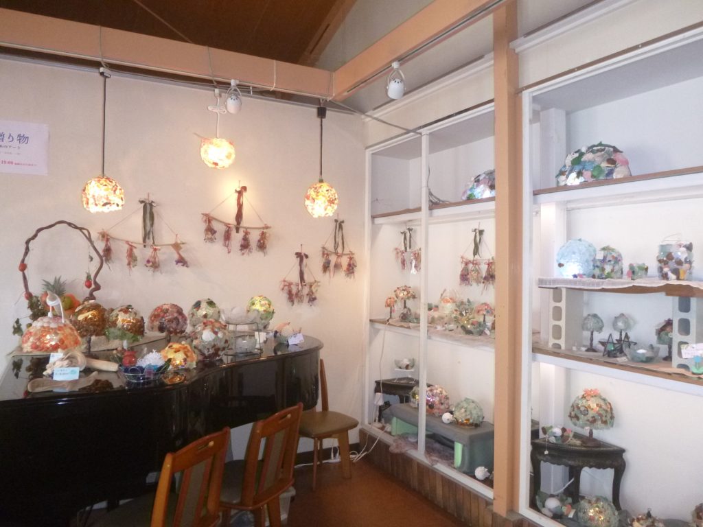 趣味の「シーグラス作品展」