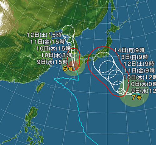 台風気を付けて！