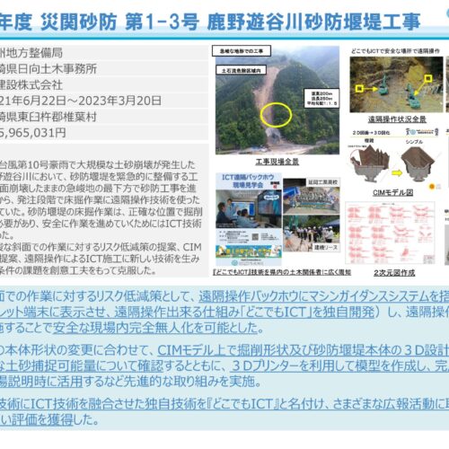 令和5年度インフラDX大賞を受賞しました！