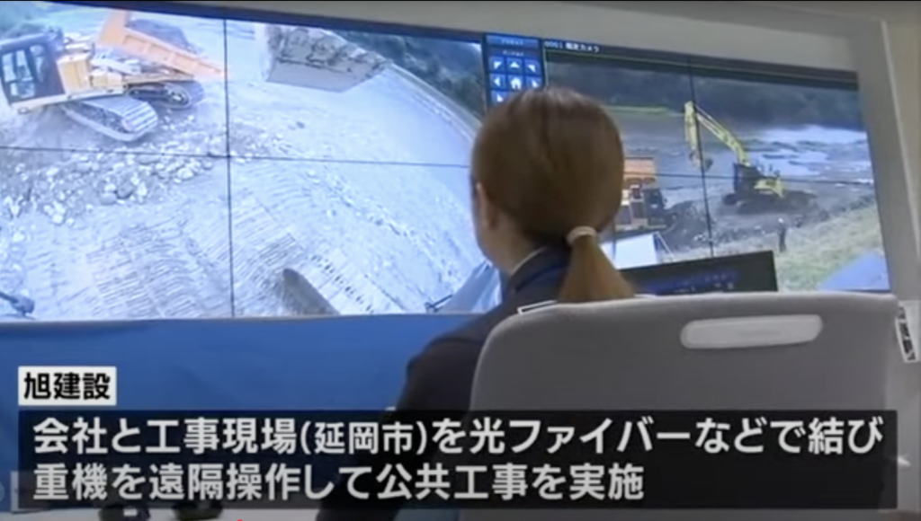 「重機遠隔操作と省人化」に関する見学会がメディアで紹介されました