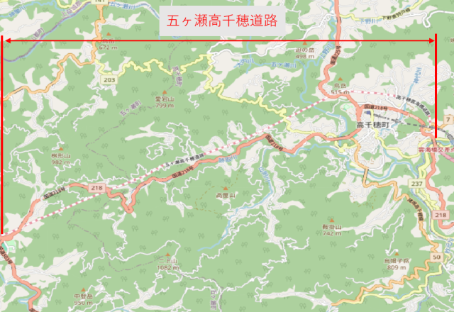 五ヶ瀬高千穂道路建設中!