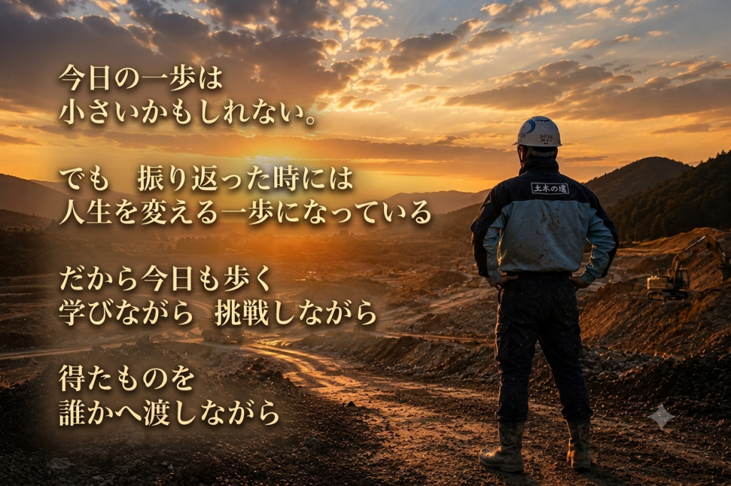 今日の一歩が、未来をつくる